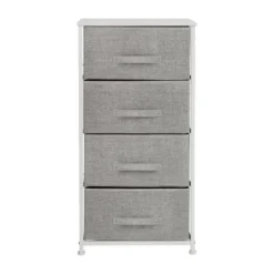 Flash Furniture 4 Drawer Wood Top Cast Iron Frame Vertical Storage Dresser With Easy Pull Fabric Drawers -Flash Furniture Shop GUEST ff82ee8a f48e 4150 baac d94c9f874a2f